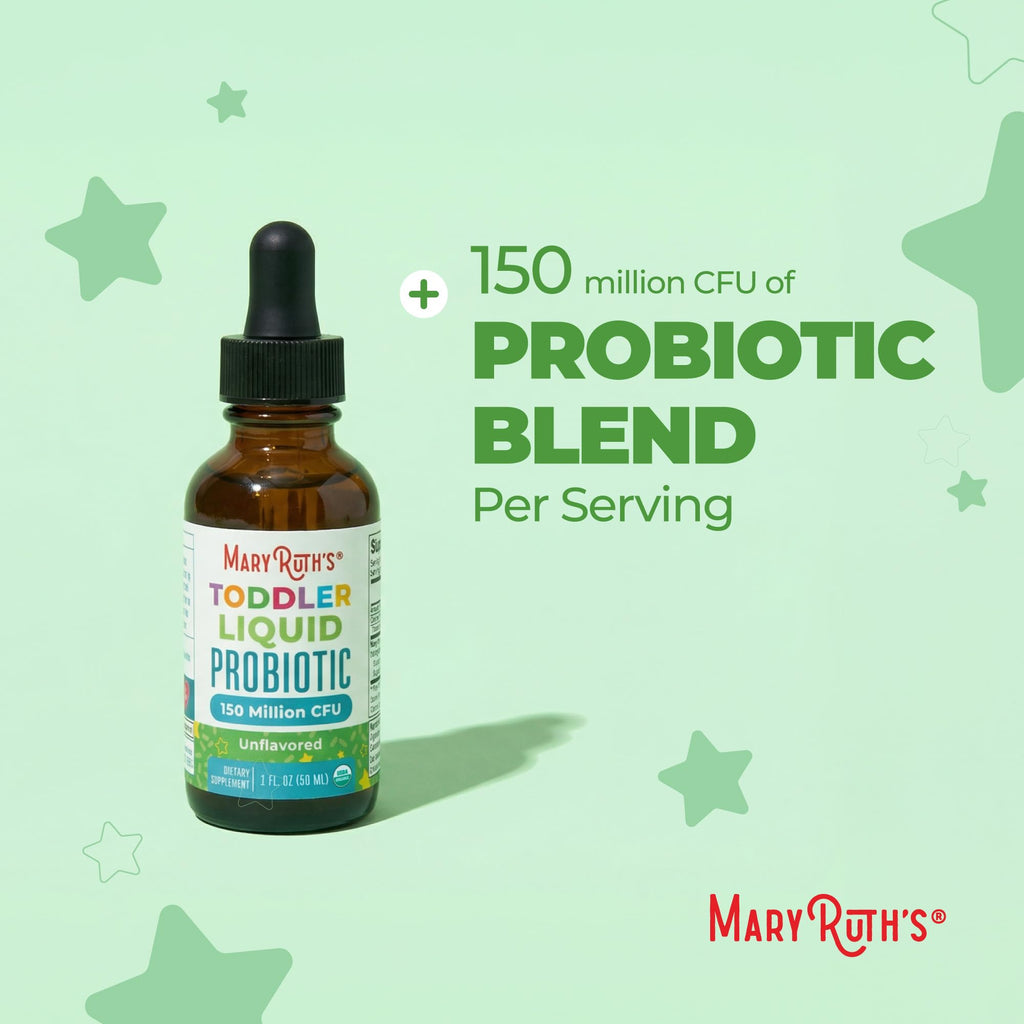 MaryRuth's Organic Toddler Probiotic Liquid Drops, Sugar Free, Ages 1-3