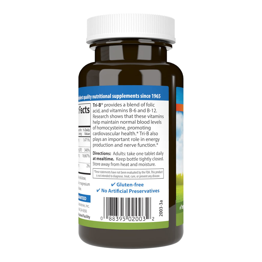Carlson Tri-B, Vitamin B Complex, 25 mg Vitamin B-6, 360 Tablets