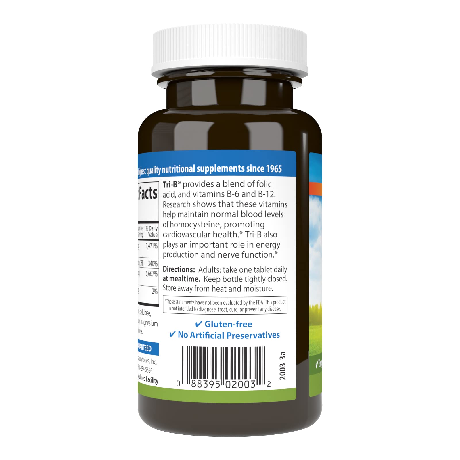 Carlson Tri-B, Vitamin B Complex, 25 mg Vitamin B-6, 360 Tablets