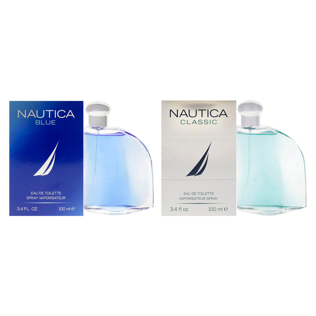 Nautica Classic Blue Kit for Men 2 Pc Kit 2 x 3.4oz EDT Spray