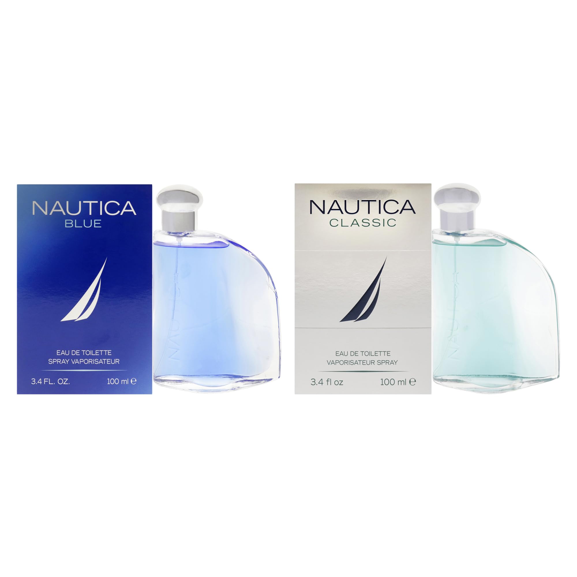 Nautica Classic Blue Kit for Men 2 Pc Kit 2 x 3.4oz EDT Spray