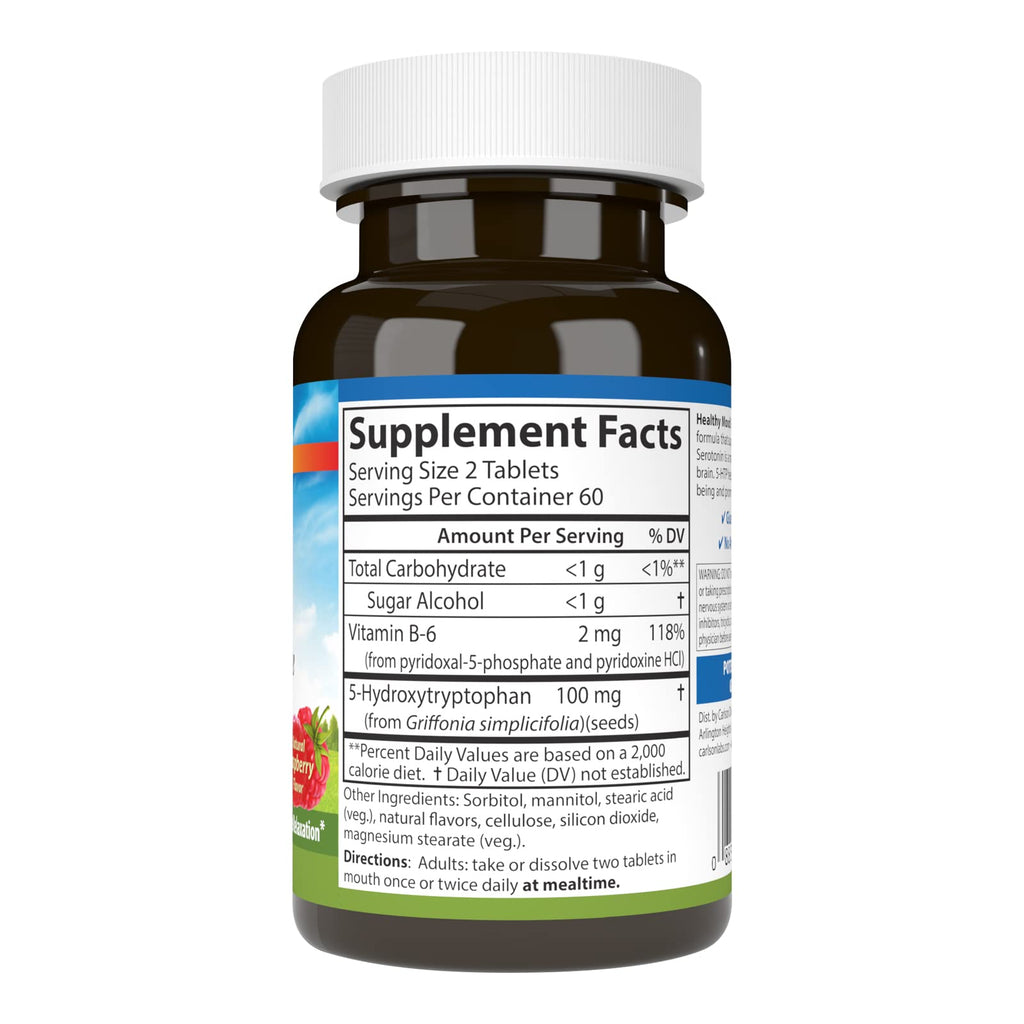 Carlson Healthy Mood 5-HTP Elite, 100 mg, Healthy Mood, 120 Tablets