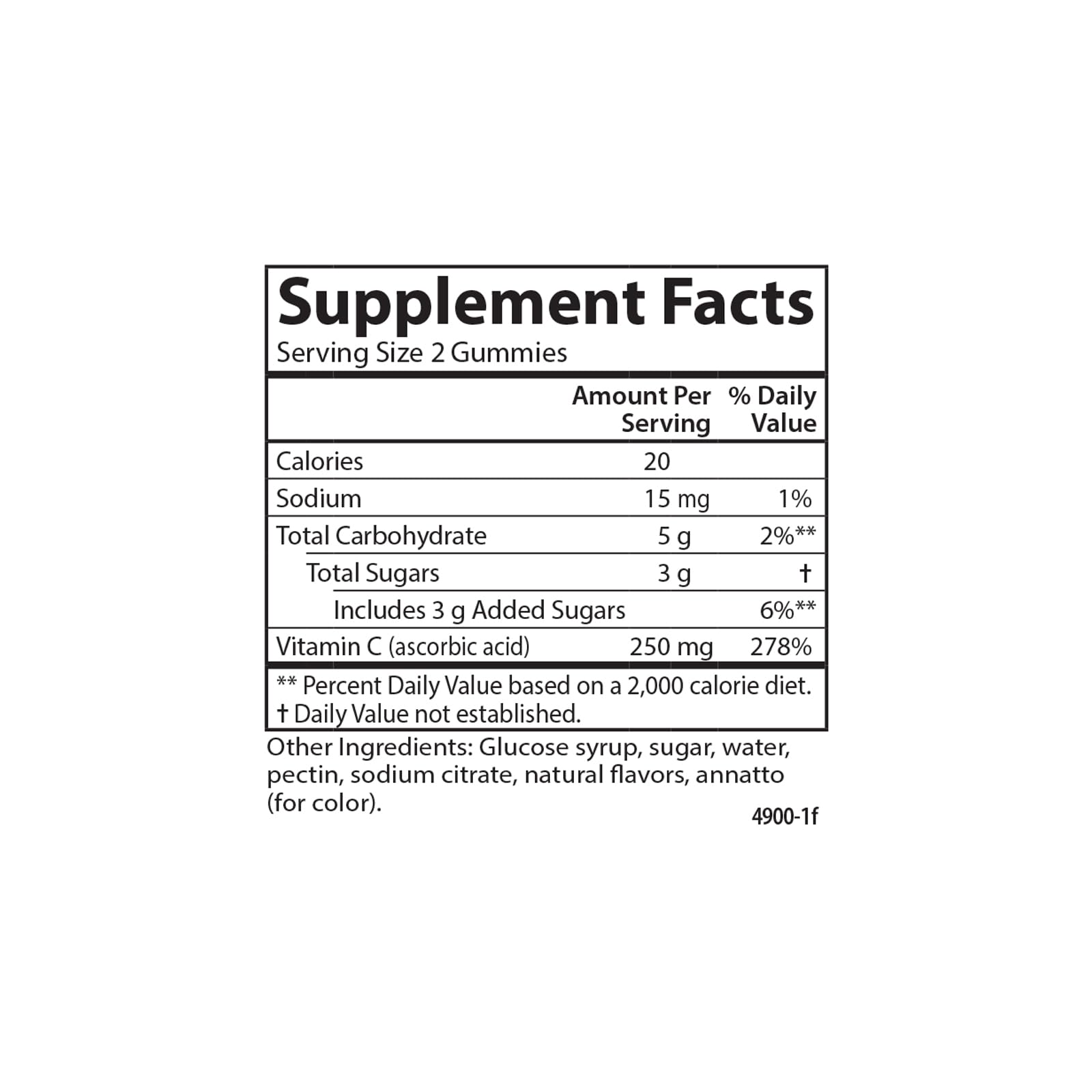 Carlson Vitamin C Gummies, 250 mg, Optimal Wellness, 60 Vegetarian Gummies