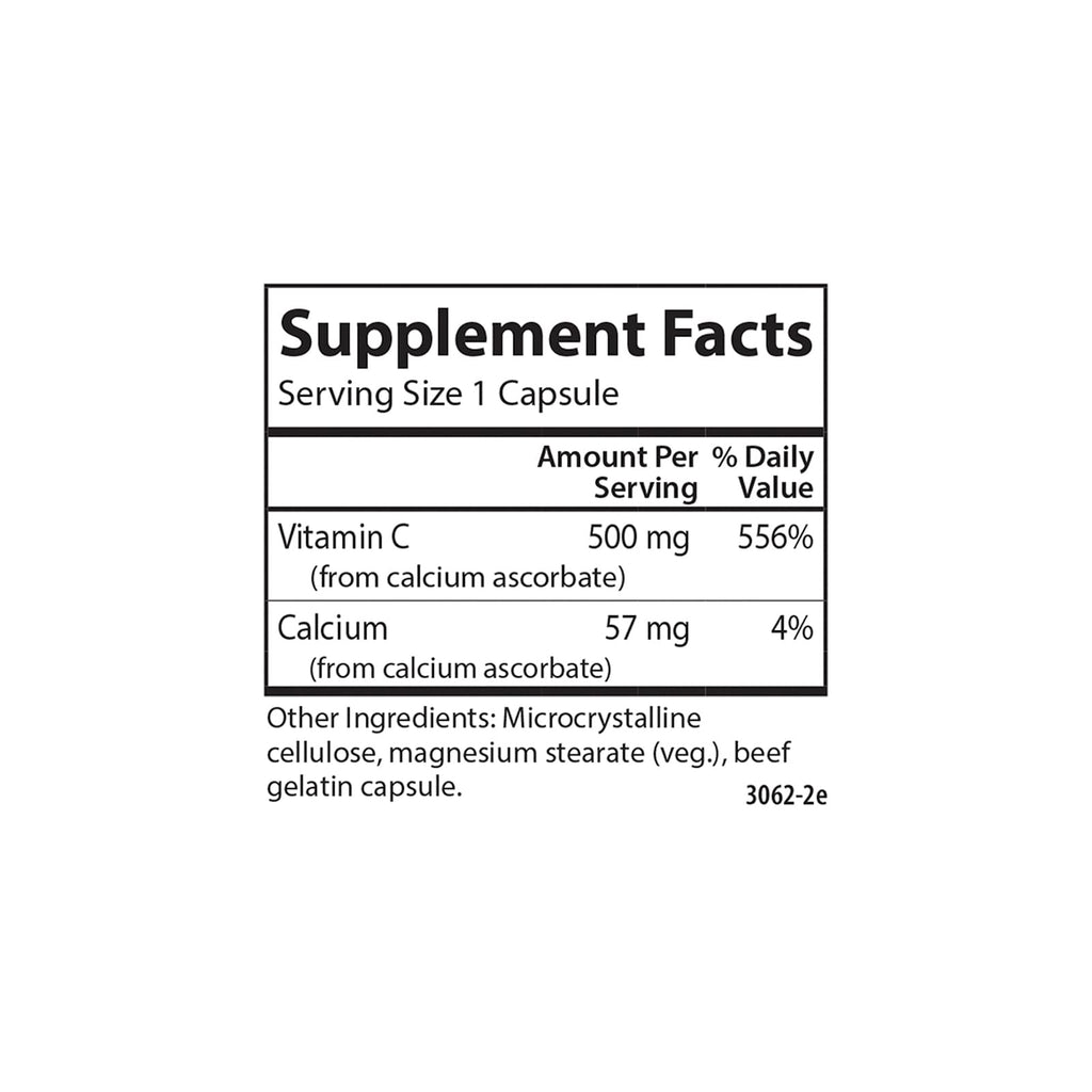 Carlson Mild-C, 500 mg, Buffered Vitamin C, Gentle on Teeth, 250 Capsules