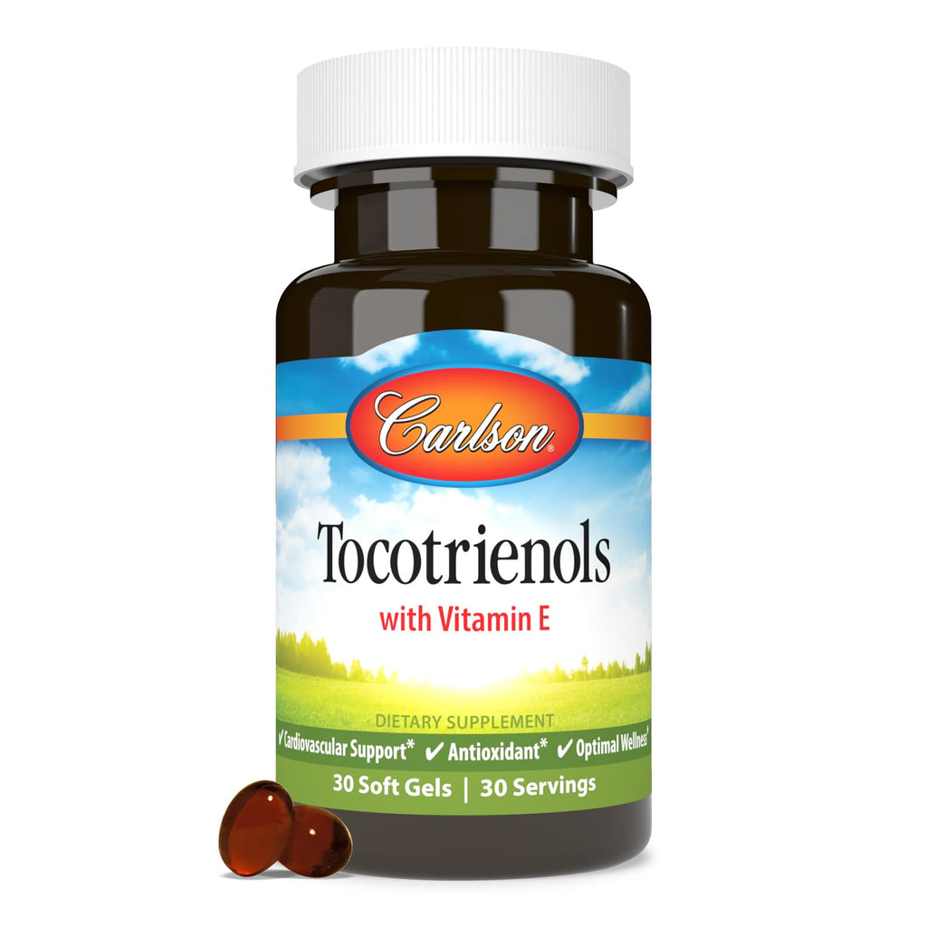 Carlson Tocotrienols, 40 mg, with Natural-Source Vitamin E, 30 Softgels