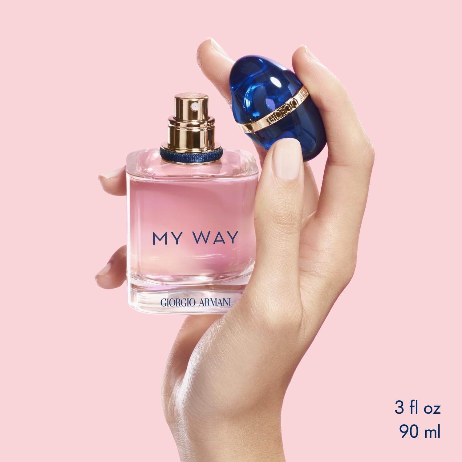 Armani Beauty- My Way - Eau de Parfum Refill - Women's Perfume - Floral Woody Fragrance - Bergamot, Orange Blossom, Tuberose, Jasmine, Cedarwood, Vanilla and White Musk Notes - 3.3 Fl Oz