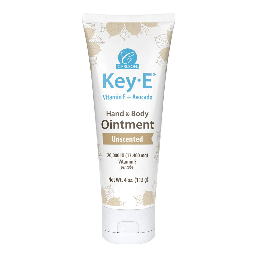 Carlson Key-E Ointment, For Dry & Rough Skin, Coconut Oil, Unscented, 4 oz