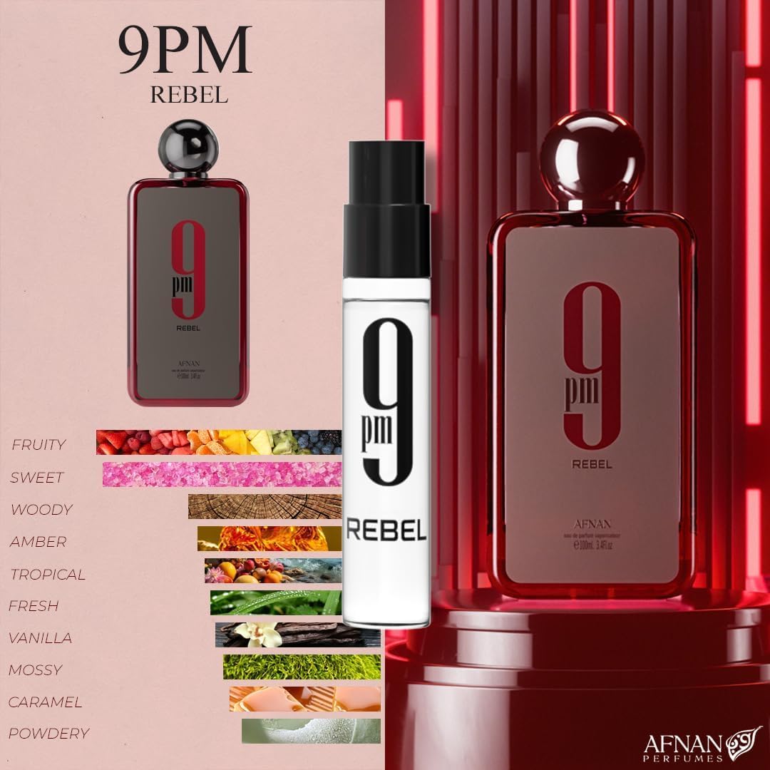 Afnan 9 Series Discovery Kit, 5-Piece Miniature Perfume Set - 2ml x 5 Vials