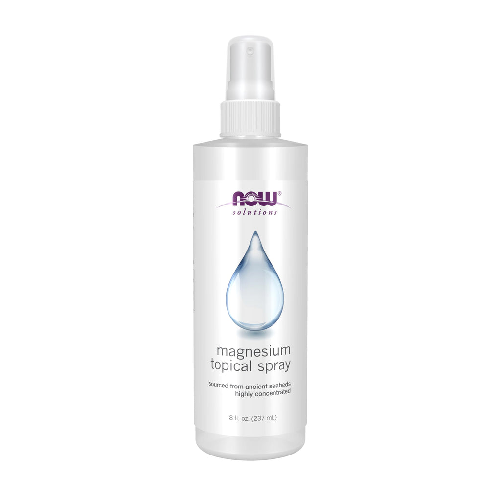 NOW Foods Solutions, Magnesium Topical Spray, from the Ancient Seabed, Highly Concentrated, 8 Fl Oz (Pack of 1)