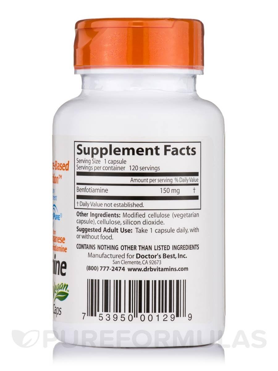 Doctor's Best - Best Benfotiamine (150 mg) 120VC