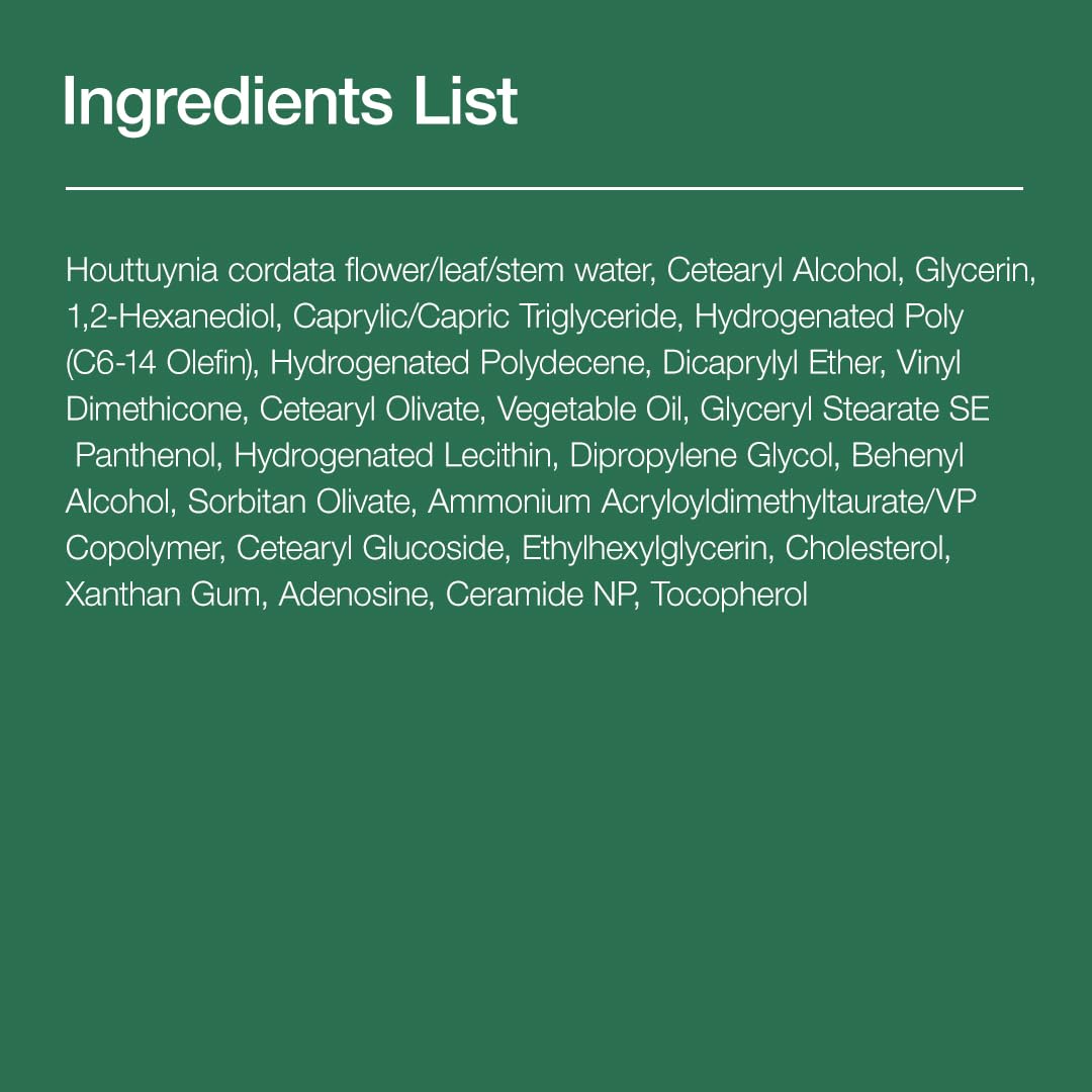 Anua Heartleaf 70 Intense Calming Cream with Ceramide & Panthenol, Face Moisturizer for Dry Skin, Barrier Repair, Glass Skin Hydration, Fragrance-free, Paraben-free, Korean skin care, 1.69 fl.oz