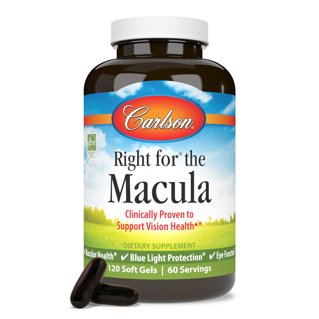 Carlson Right for The Macula, Made with Lutemax 2020, 120 Softgels