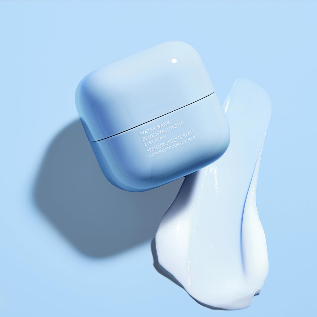 LANEIGE Water Bank Blue Hyaluronic Eye Cream: Hydrating Eye Treatment with Niacinamide & Caffeine to Illuminate, Nourish, & Reduce Puffiness