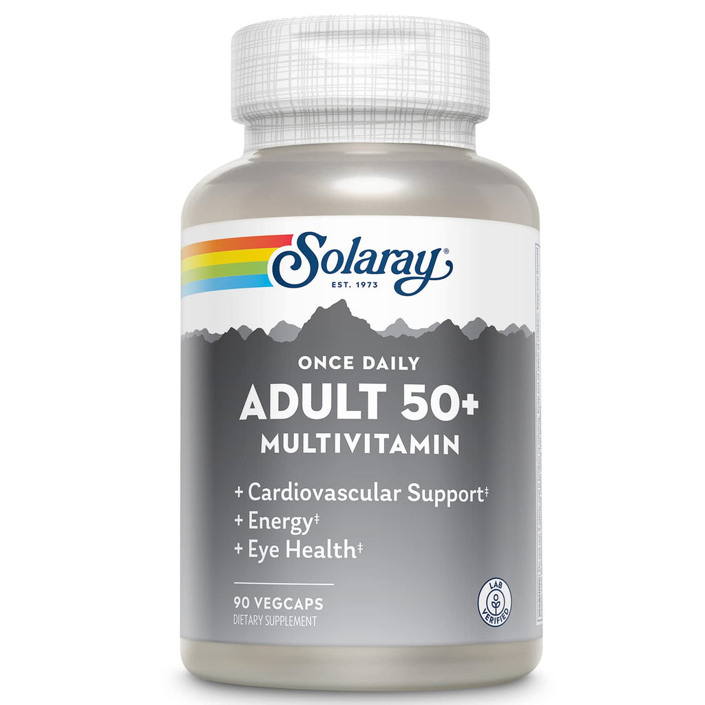SOLARAY Once Daily Adult 50 Plus Complete Multivitamin, 90 VegCaps