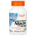 Doctor's Best Real Niacin Extended Release, 500 mg, 120 Count