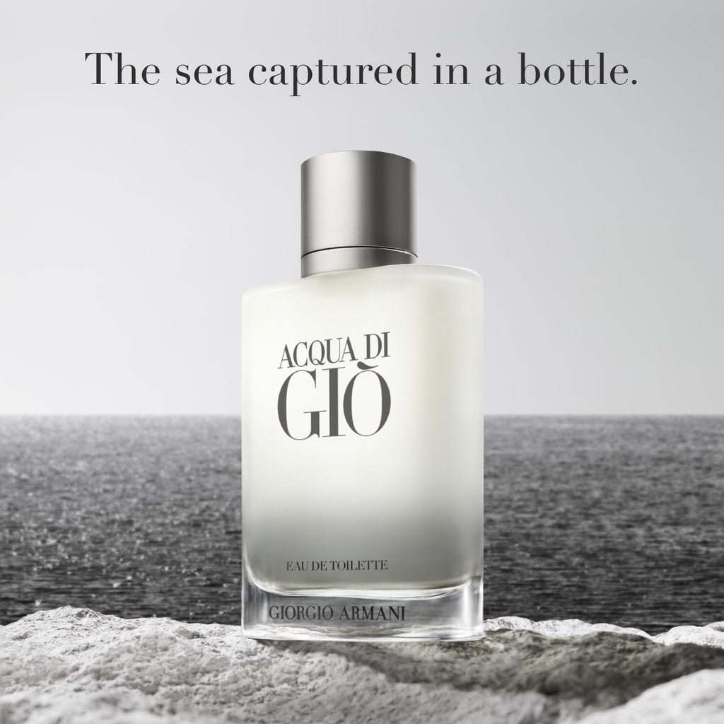 Armani Beauty– Acqua di Giò – Eau de Toilette – Cologne Set for Men ($100 Value) – Full Size (1.7 Fl Oz) & Travel Size (0.5 Fl Oz)