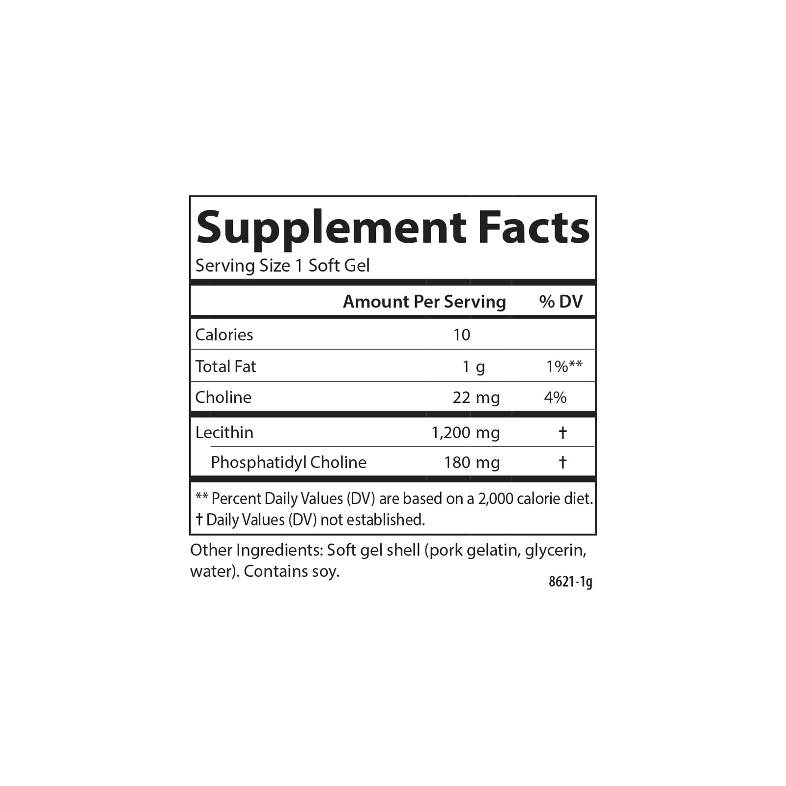 Carlson Lecithin, Non-GMO, 1200 mg, 100 Softgels