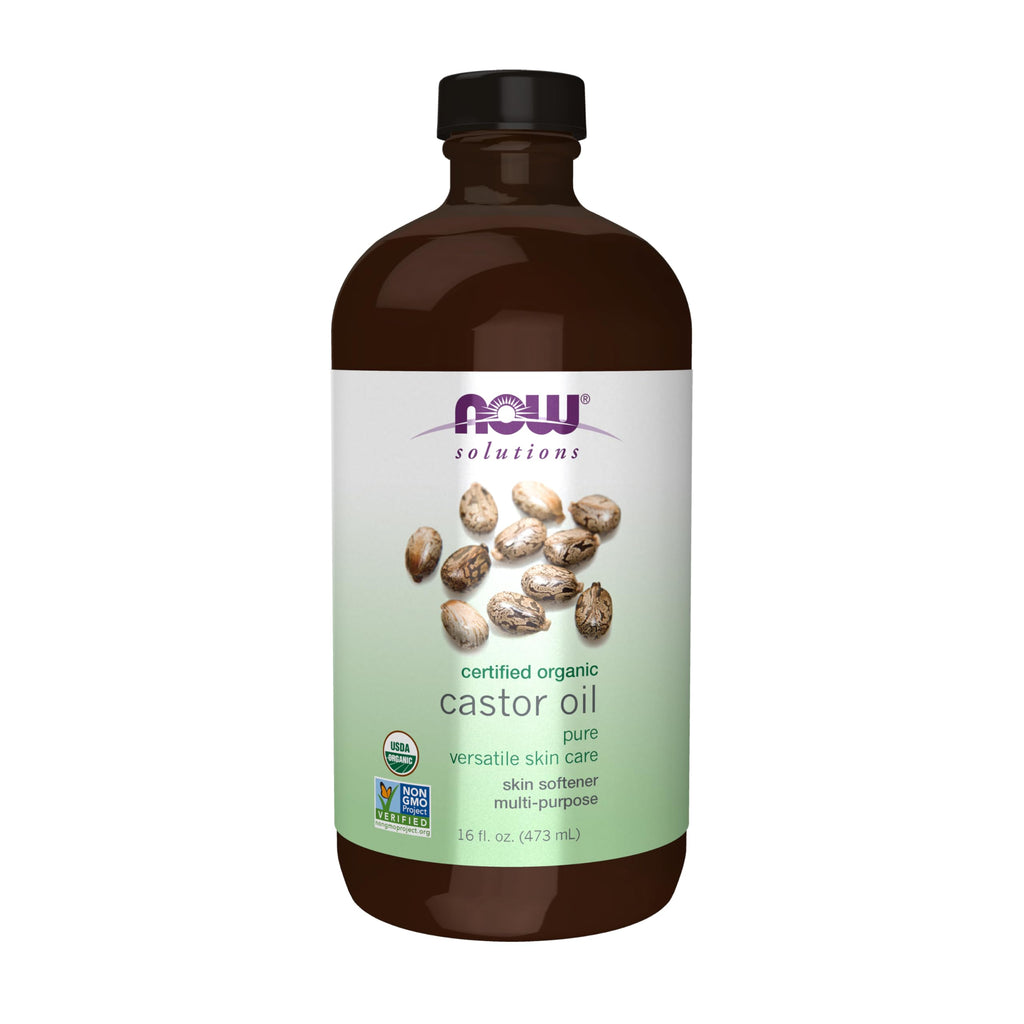 NOW Solutions, Organic Castor Oil, Multi-Purpose, 16 fl. oz