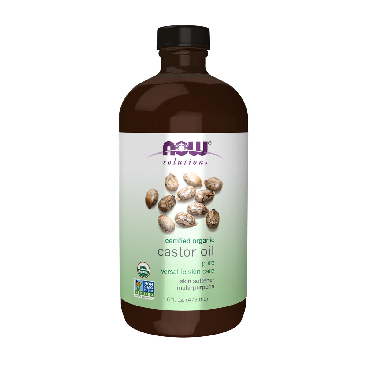 NOW Solutions, Organic Castor Oil, Multi-Purpose, 16 fl. oz