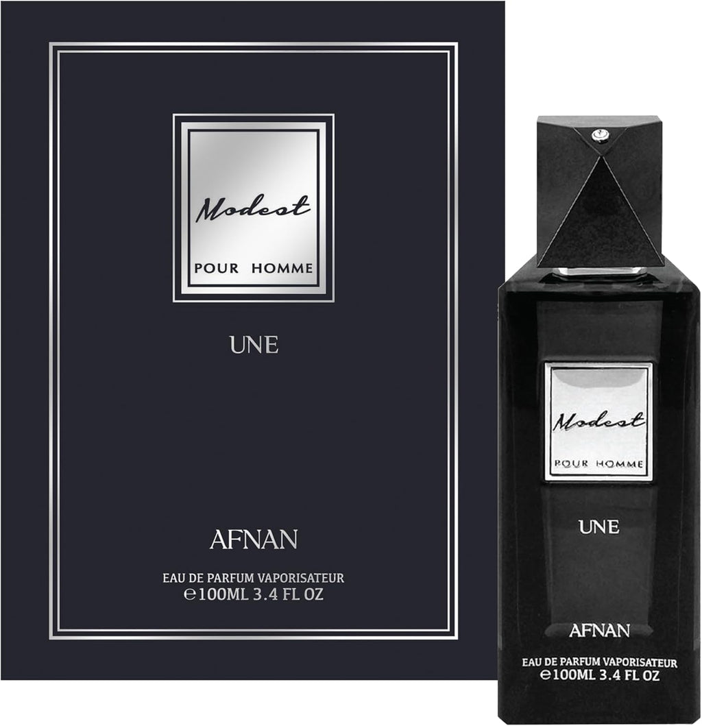 Afnan Modest Pour Homme Eau de Parfum Spray, 3.4 Fl. Oz