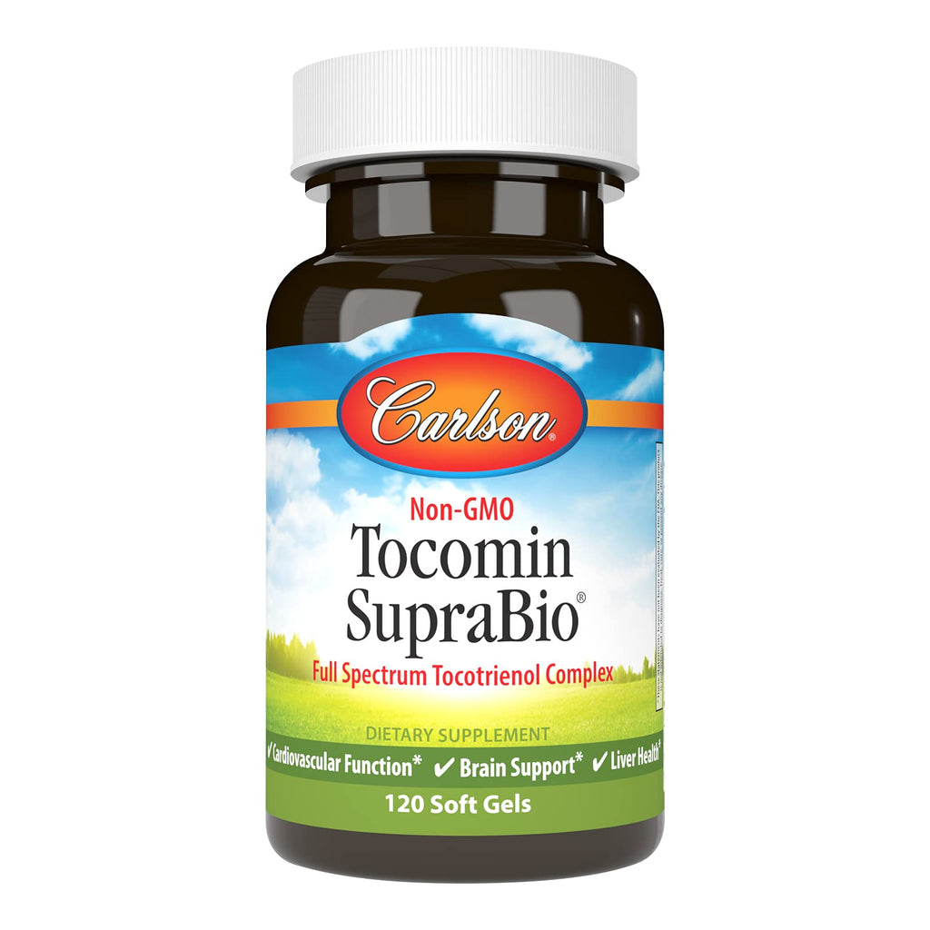 Carlson Tocomin SupraBio, Non-GMO Tocotrienols, Alpha, 120 Softgels