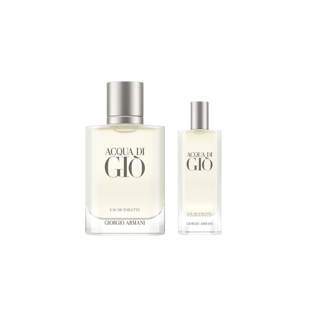 Armani Beauty– Acqua di Giò – Eau de Toilette – Cologne Set for Men ($100 Value) – Full Size (1.7 Fl Oz) & Travel Size (0.5 Fl Oz)