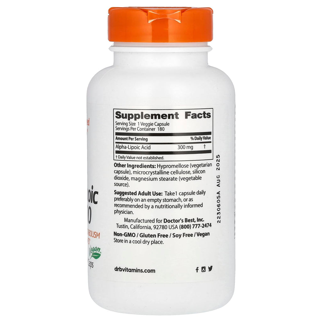 Best Alpha Lipoic Acid 300-180 - VegCap