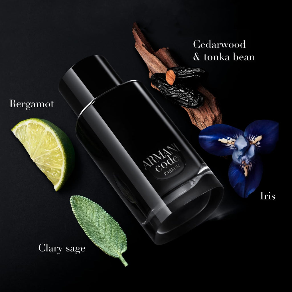 Armani Beauty – Code – Parfum Refill – Cologne for Men – Fresh & Aromatic Men’s Fragrance – Bergamot, Clary Sage, Tonka Bean Notes - 5.0 Fl Oz