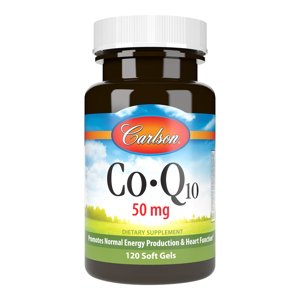 Carlson Co-Q10, Co-Enzyme Q10, 50 mg, 120 Softgels