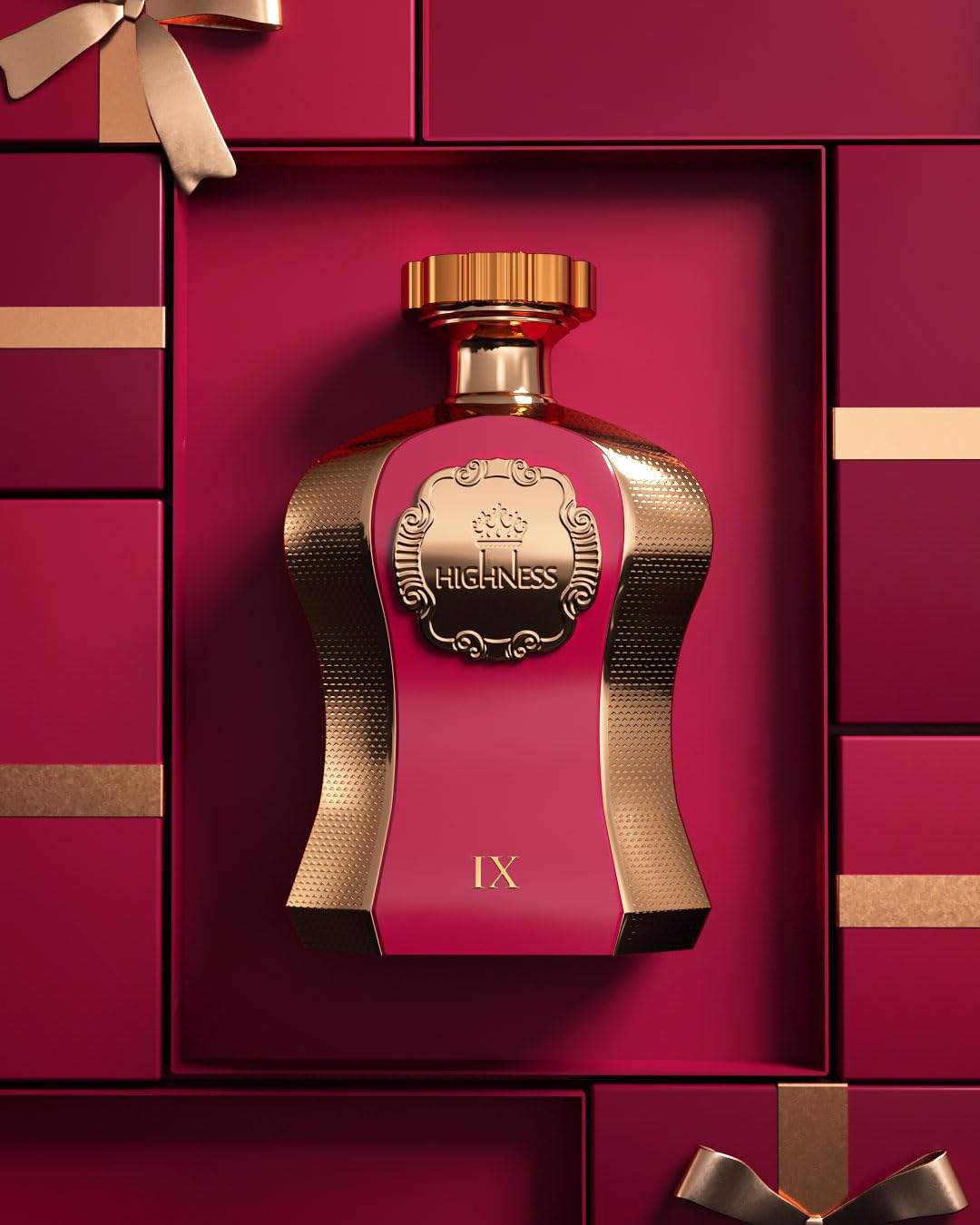Afnan Highness Maroon Luxury Unisex Eau De Parfum, 3.4 Fl. Oz
