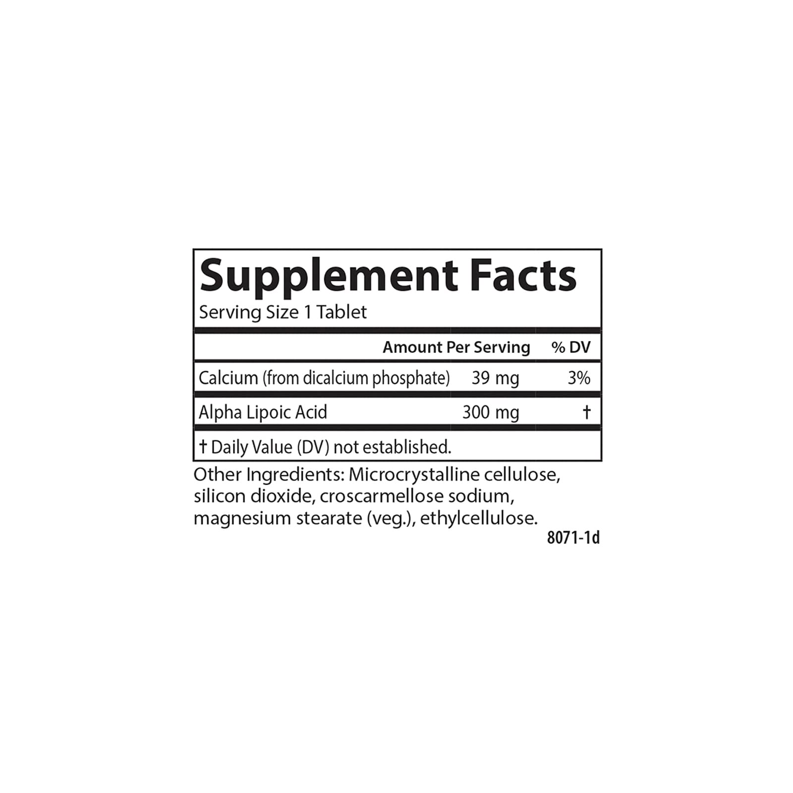 Carlson Alpha Lipoic Acid, 300 mg, Energy Production, 90 Tablets
