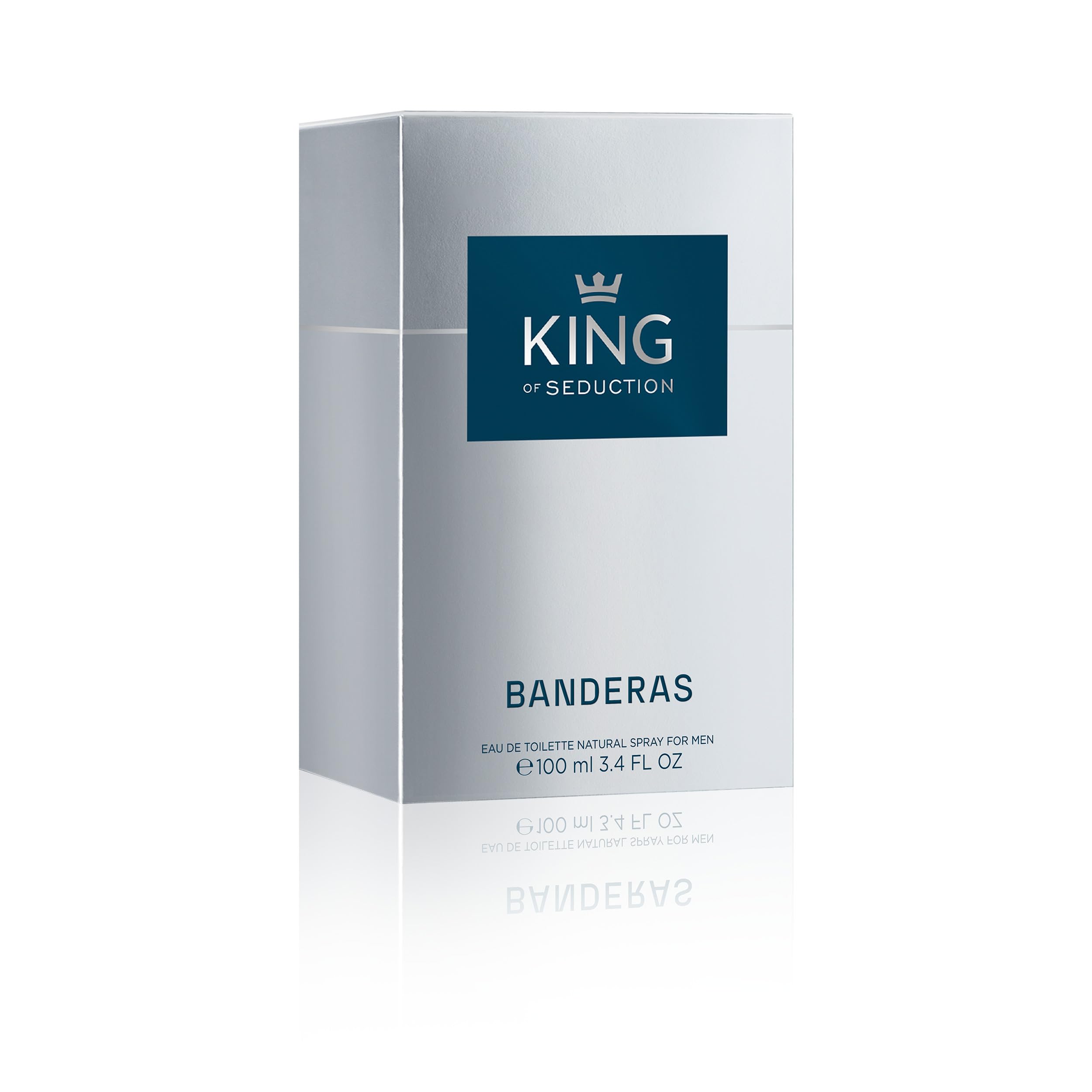 Antonio Banderas King of Seduction Men Eau de Toilette Spray, 3.4 Ounce, Multicolor