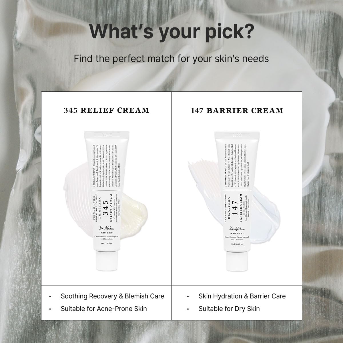 Dr.Althea 147 Barrier Cram, Korean Skincare, 1.69 Fl Oz (Ver.2 - Pack of 1)