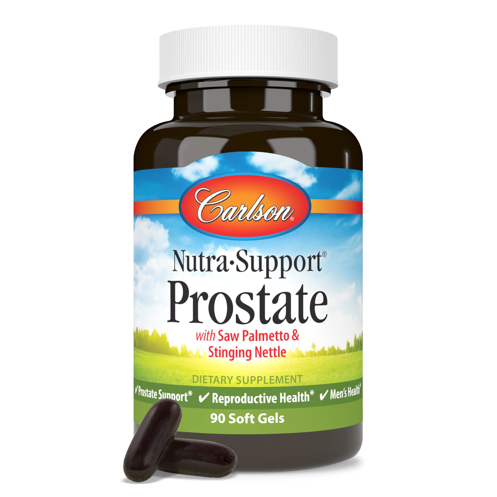 Carlson Nutra-Support Prostate, Prostate Support, Men's Health, 90 Softgels