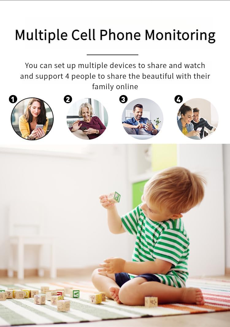 Shaopao Mini Wireless Security Camera, 4K HD Small Magnetic Home WiFi Camera Nanny Cam with Motion Detection, Cloud & SD Storage, Night Vision, Tiny Cameras for Home Pet Baby Office Indoor Outdoor