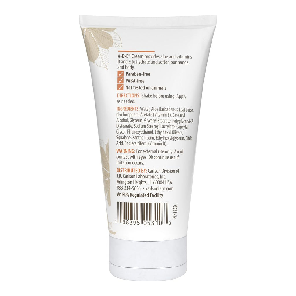 Carlson ADE Hand and Body Cream, 20000 IU (250 mg), Vitamin D, 4 oz