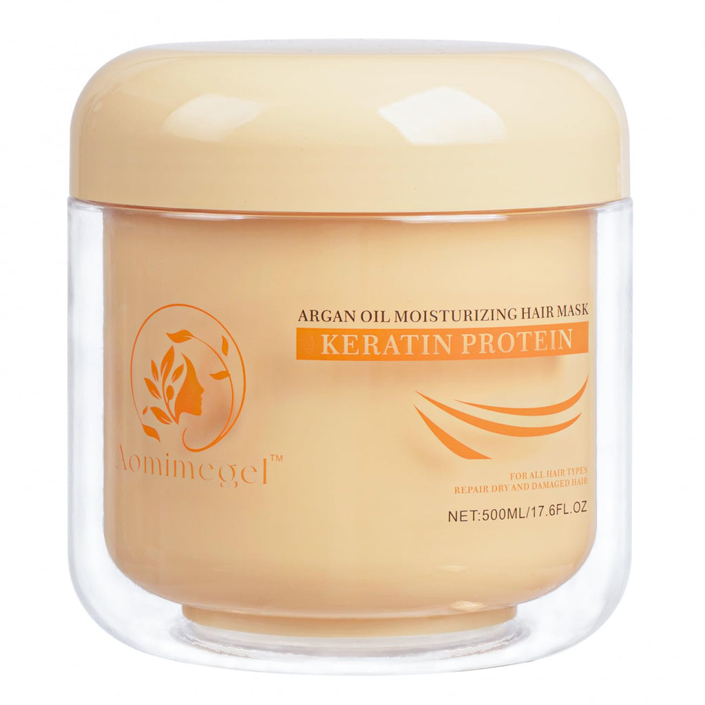 Aomimegel Collagen Repair Hair Mask for Dry Damaged Hair, 16.9 oz