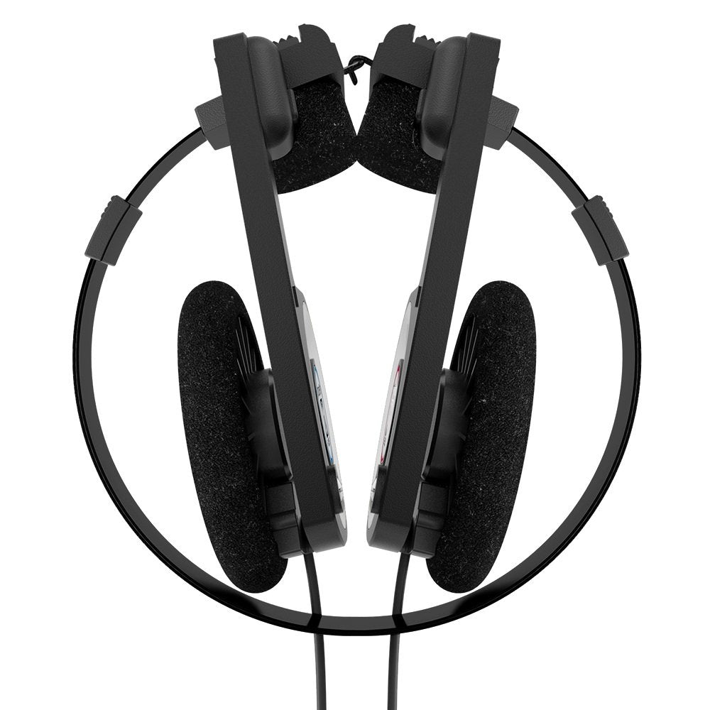 Koss Porta Pro Black Retro 80s Style On-Ear Headphones, Wired 3.5mm Plug