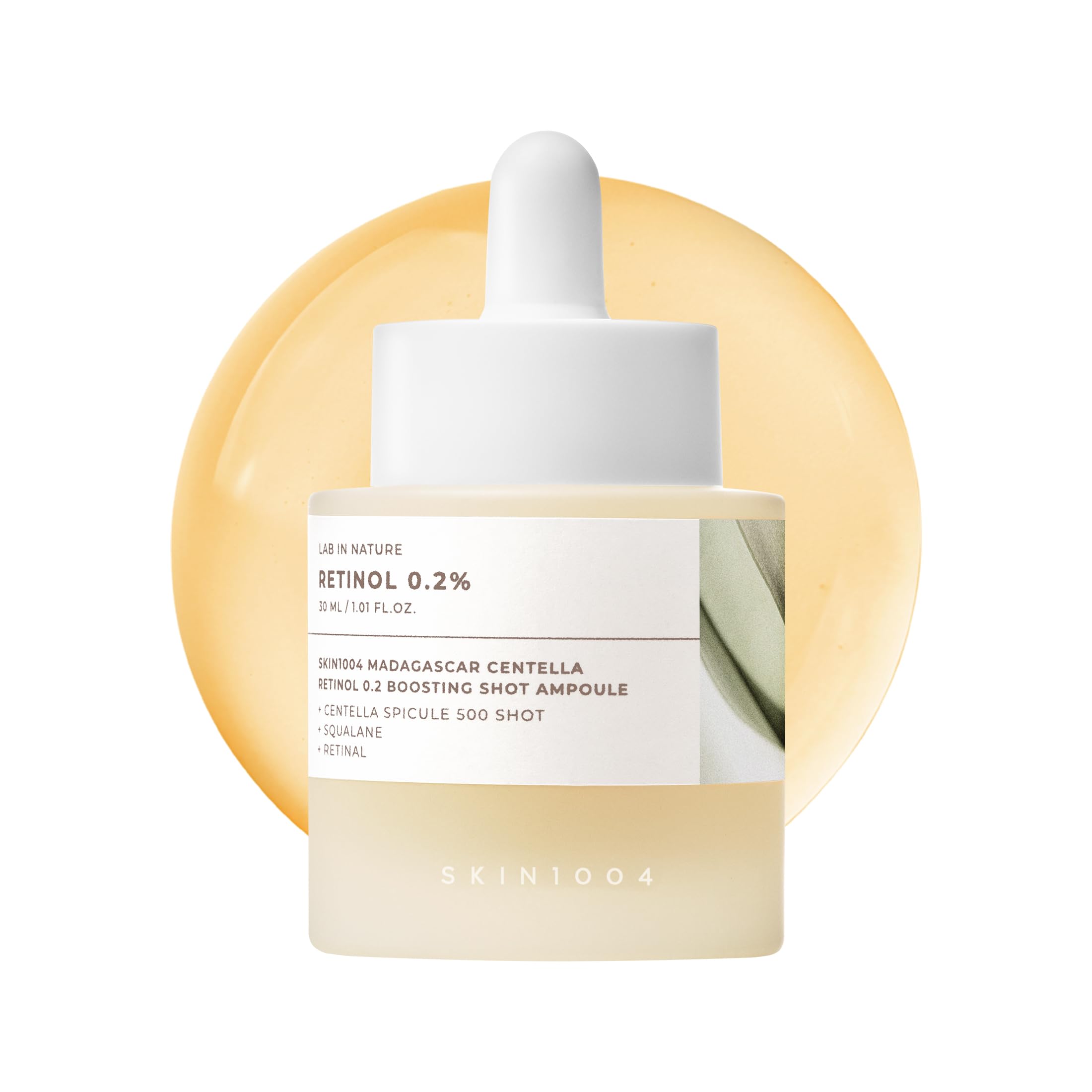 SKIN1004 Retinol 0.2% Boosting Shot Ampoule, Face Serum for Skin Elasticity, Facial Spicule Serum with Retinol & Retinal, Centella Ampoule for Fine Lines & Firmness, Korean Skin Care, 1.01fl.oz / 30ml