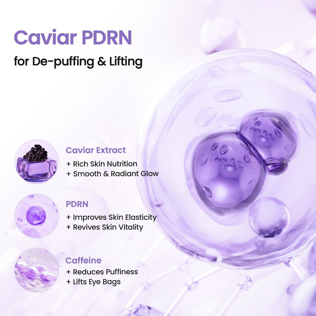 BIODANCE Caviar PDRN Eye Cream, Under Eye Cream for Sagging Eye Bags and Puffiness, De-Puffing and Contour Lifting, Self Care Gifts for Women, Korean Skin Care | 1.01 fl.oz