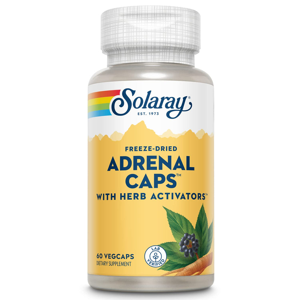 SOLARAY Adrenal Caps Freeze Dried, 60 VegCaps