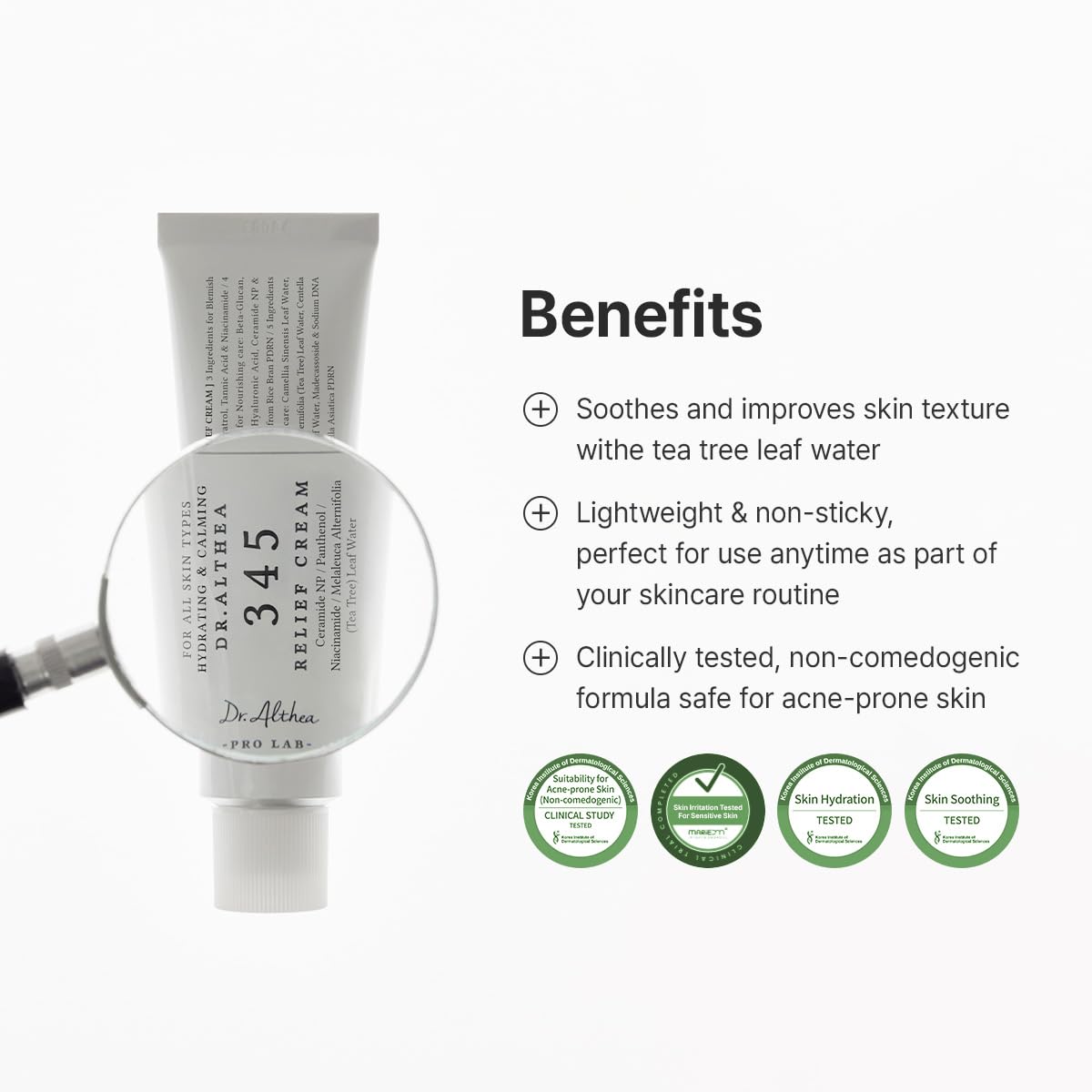 Dr.Althea 345 Relief Cream, Korean Skincare, 1.69 Fl Oz (Ver.2 - Pack of 1)