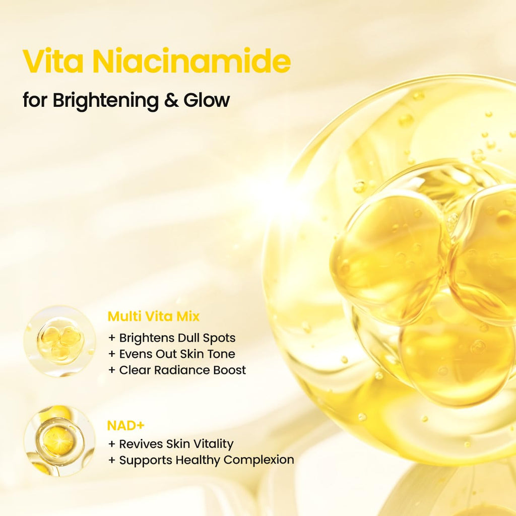 BIODANCE Vita Niacinamide Eye Cream, Under Eye Cream for Dark Circle and Dark Spots, Revitalizing, Brightening, Tone-evening, Self Care Gifts for Women, Korean Skin Care | 1.01 fl.oz