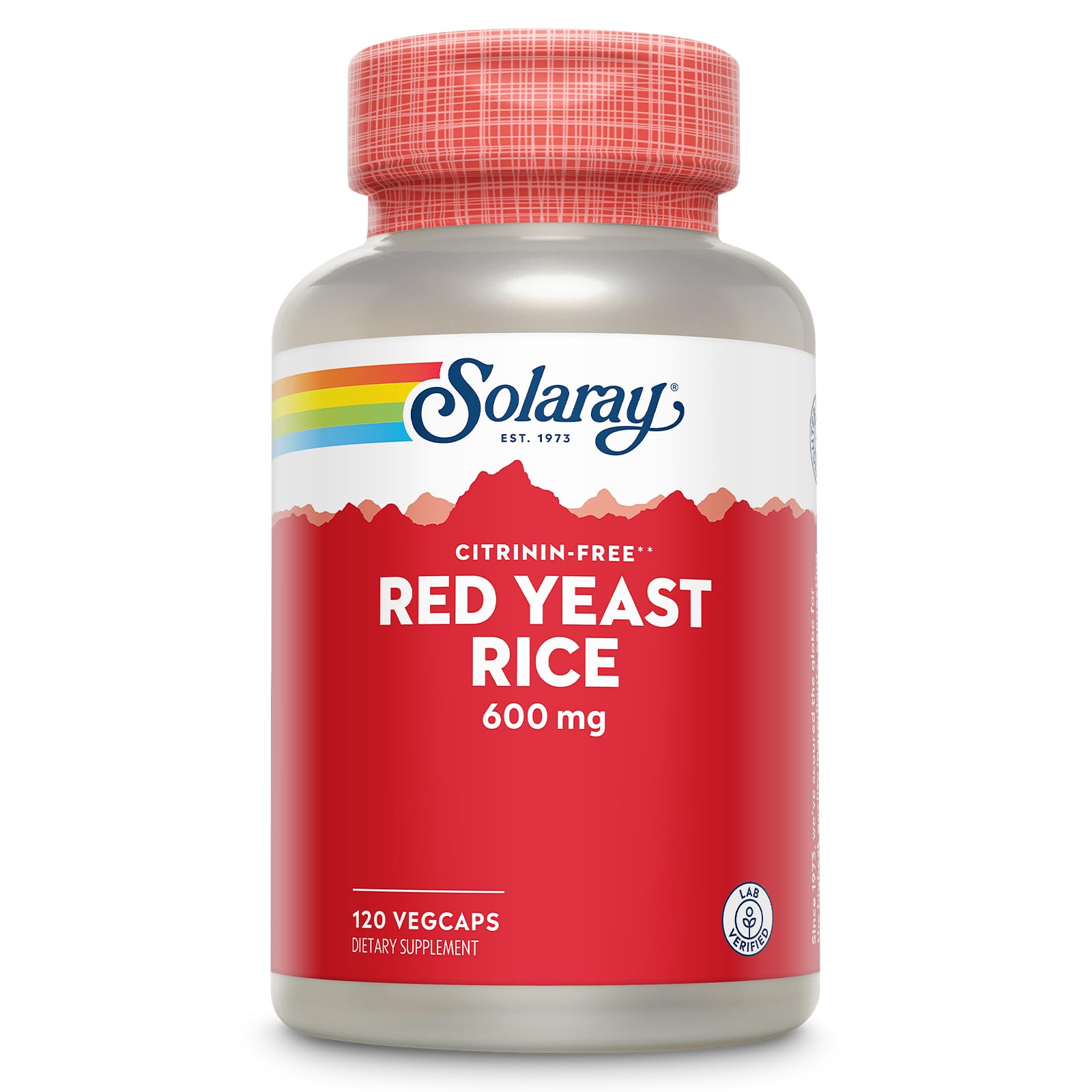 Solaray, Red Yeast Rice 600mg, 120 Veggie Capsules