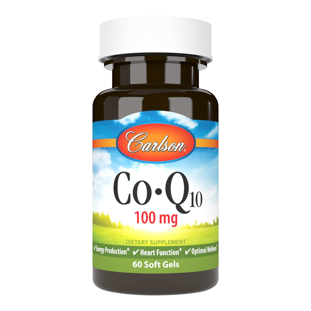 Carlson Co-Q10, Co-Enzyme Q10, 100 mg, 60 Softgels