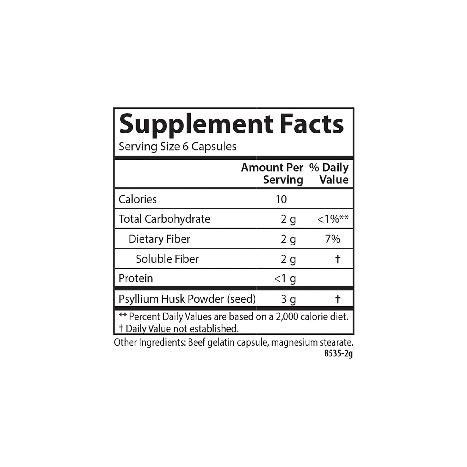 Carlson Hi-Fiber, 3 g, Psyllium Husk Capsules, Regularity, 300 Capsules