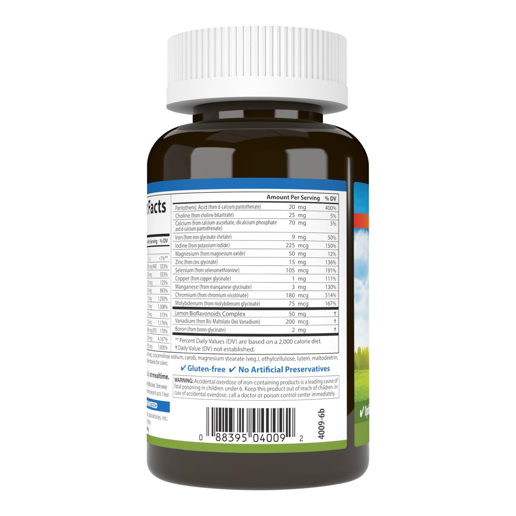 Carlson Super 1 Daily, Vegetarian Multiple Formula, 60 Tablets