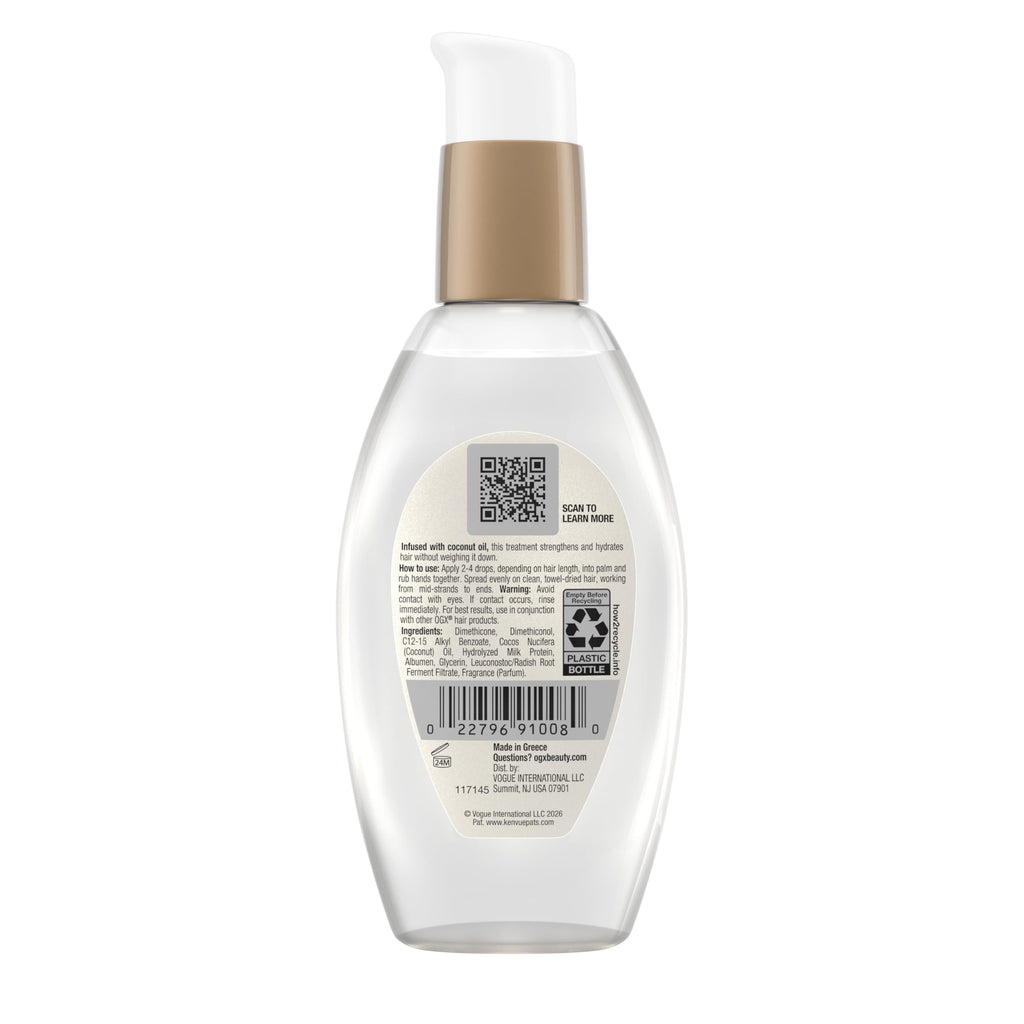 OGX Nourishing + Coconut Milk Anti-Breakage Hair Serum, 2 Pack
