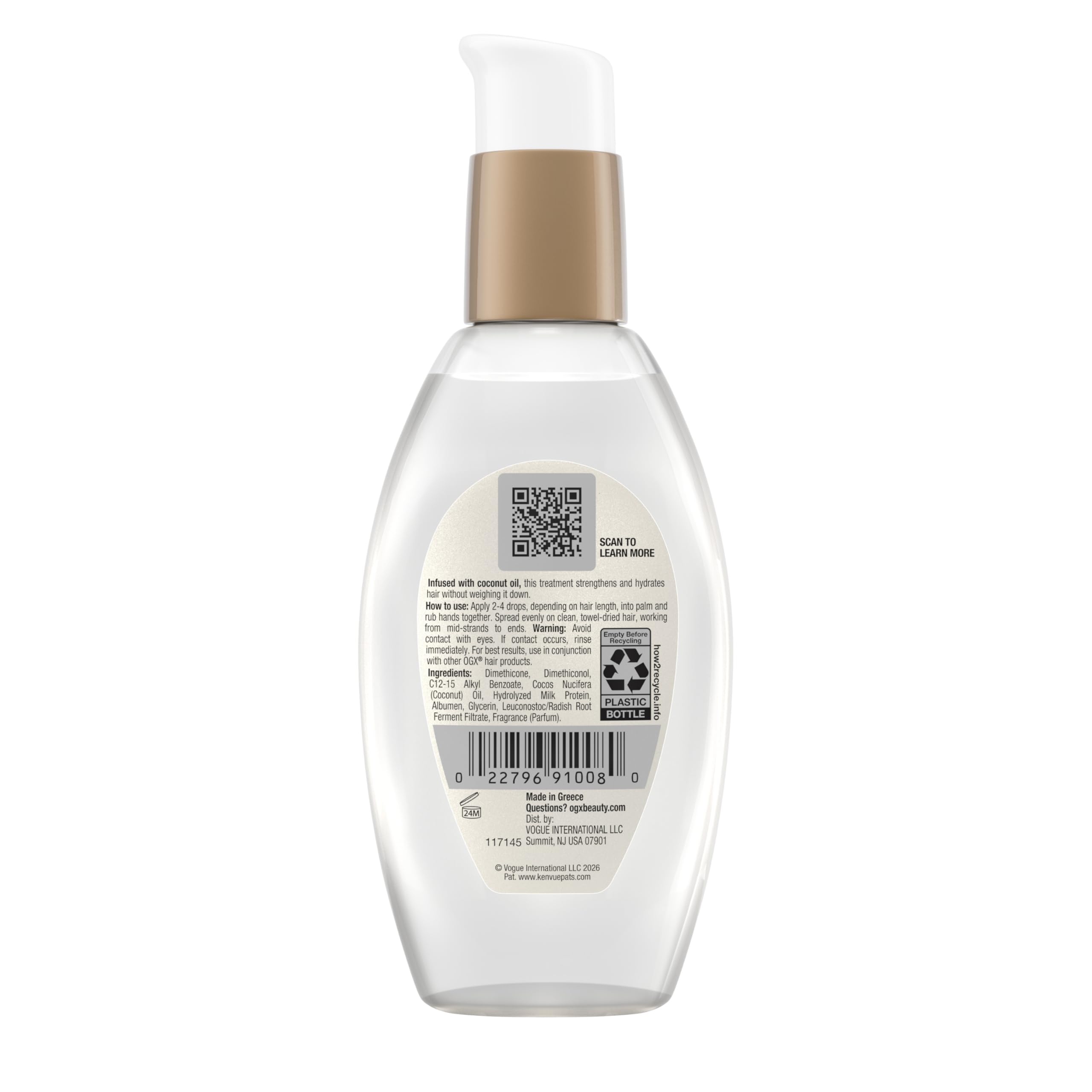 OGX Nourishing + Coconut Milk Anti-Breakage Hair Serum, 2 Pack