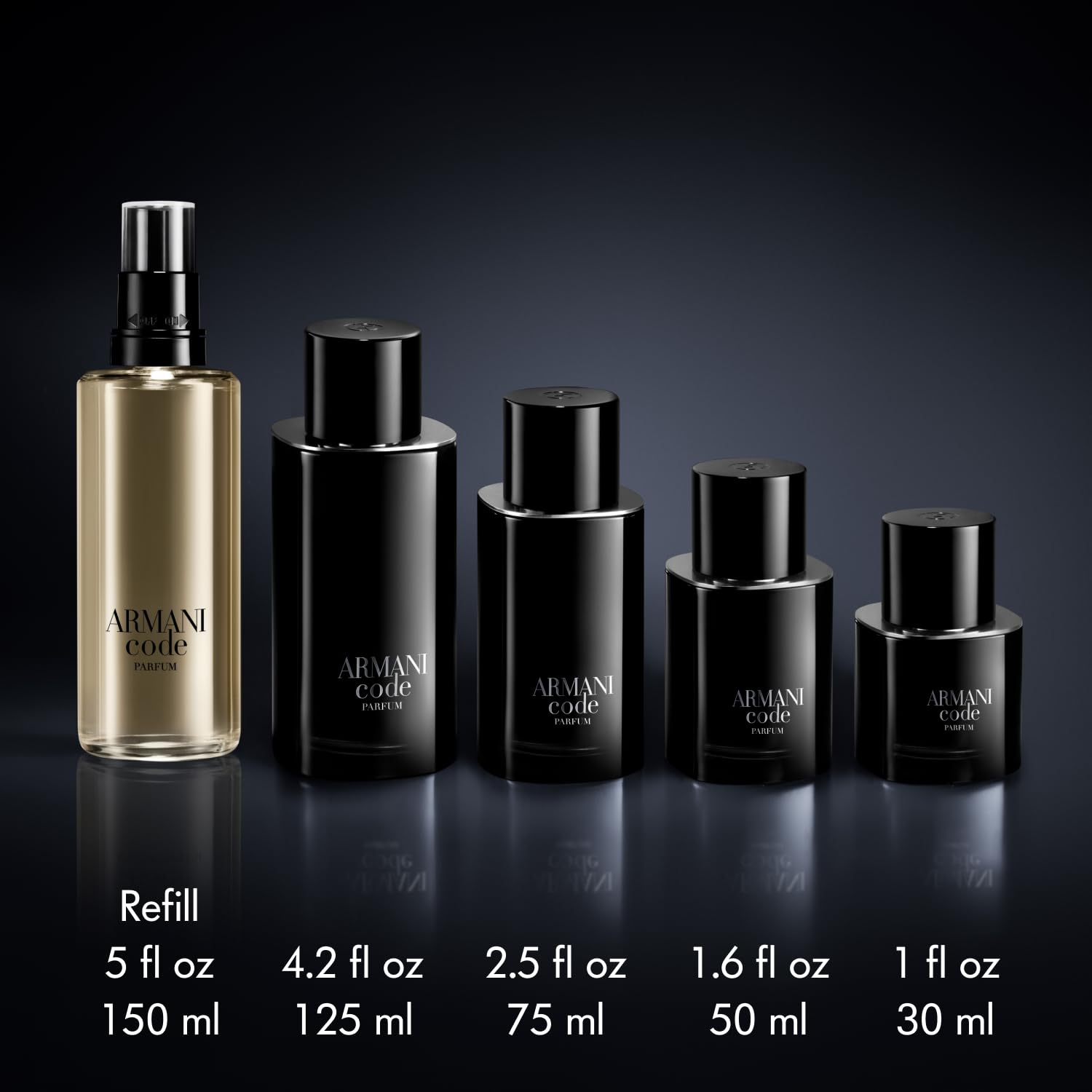 Armani Beauty – Code – Parfum – Cologne for Men – Fresh & Aromatic Men’s Fragrance – Bergamot, Clary Sage, Tonka Bean Notes - 2.5 Fl Oz